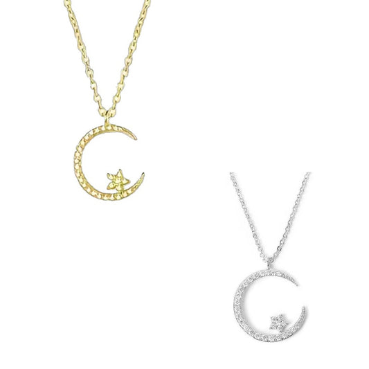 Conjunto de Collar de Estrella y Luna